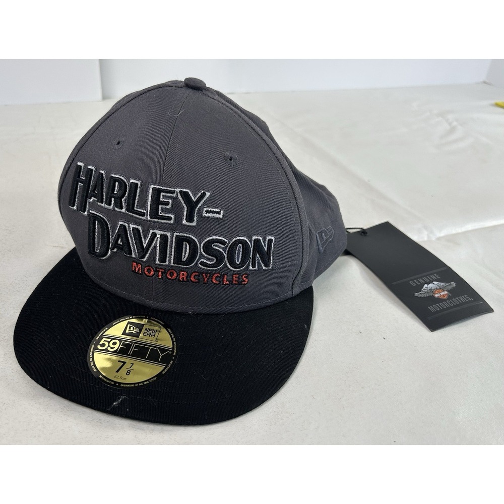 NWT Harley Davidson Iron Block 59FIFTY 4XL Fitted Cap 7 7/8 99470-19VM/042L